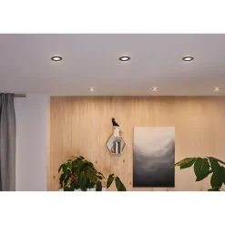 Upotettava LED-valaisin Paulmann Calla, 10kpl, IP65, Ø90mm, 6W, 500lm, 4000K, mattamusta