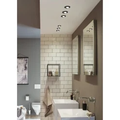 Upotettava LED-valaisin Paulmann Calla, 10kpl, IP65, Ø90mm, 6W, 500lm, 4000K, mattamusta
