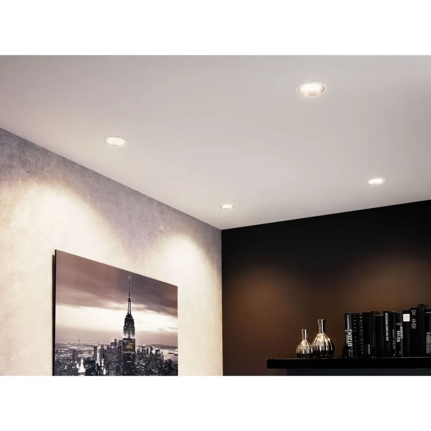 Upotettava LED-valaisin Paulmann Cole Coin, IP44, Ø88mm, 6W, 470lm, 2700K, himmennettävä, eri värejä