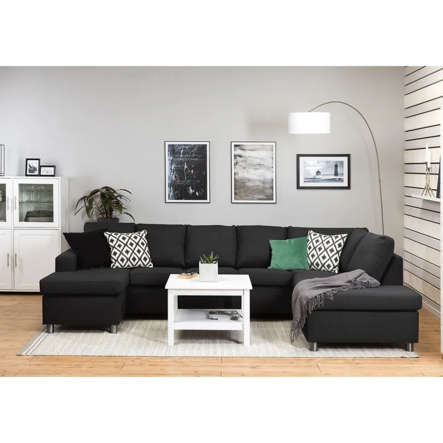 U-sohva Scandinavian Choice Crazy XL 6 ist vasen antrasiitti/metalli