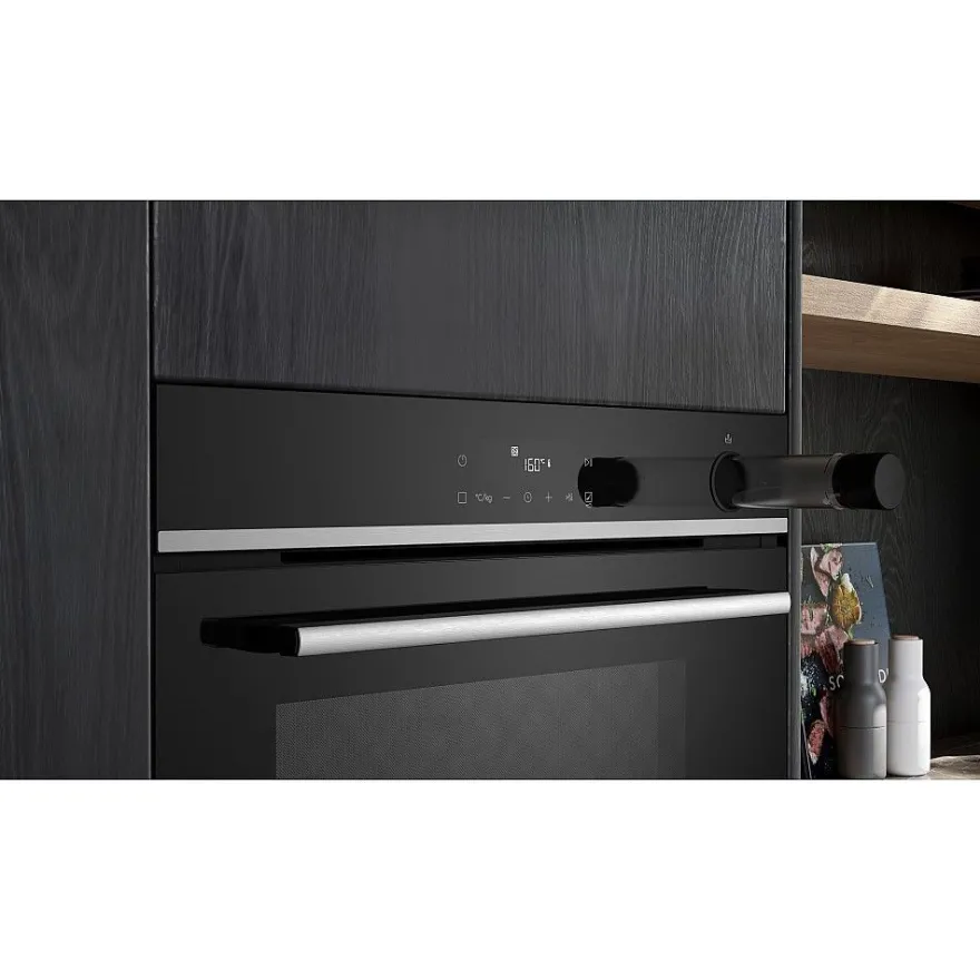 Uuni ja mikroaaltouuni Siemens HR532GBS3-BF555LMB1, musta