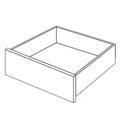 Vaatekaapin vetolaatikko FlexiSlide 14, 60x20cm, valkoinen