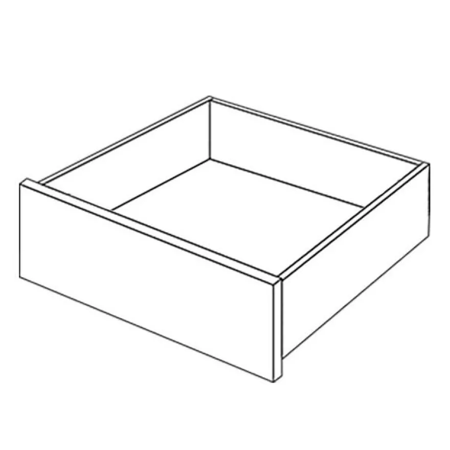 Vaatekaapin vetolaatikko FlexiSlide 14, 60x20cm, valkoinen