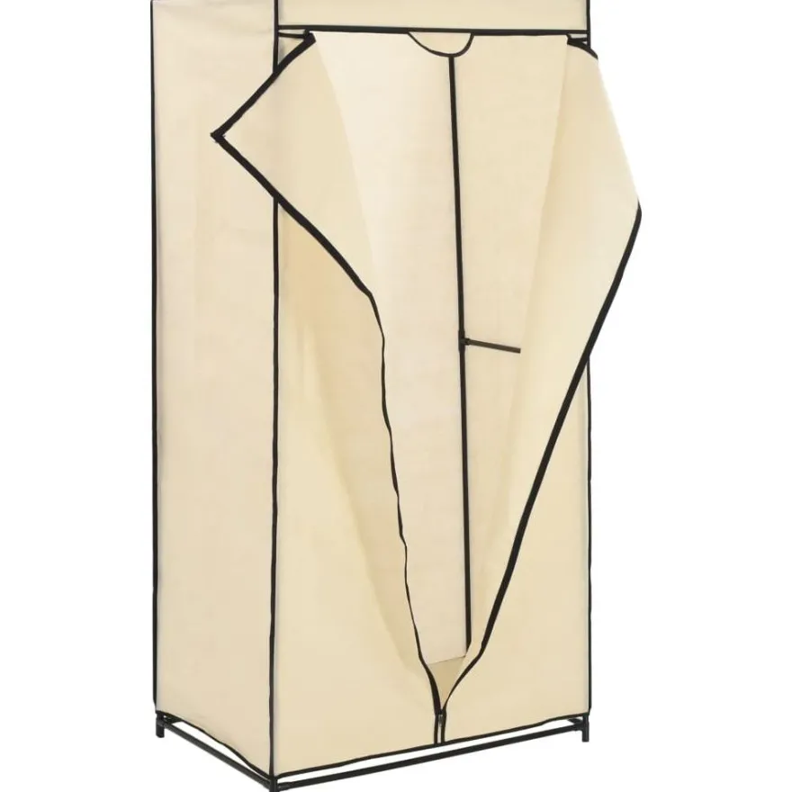 Vaatekaappi, kerma, 75cm