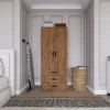 Vaatekaappi Linento Furniture Easy 1600-57, atlassetri