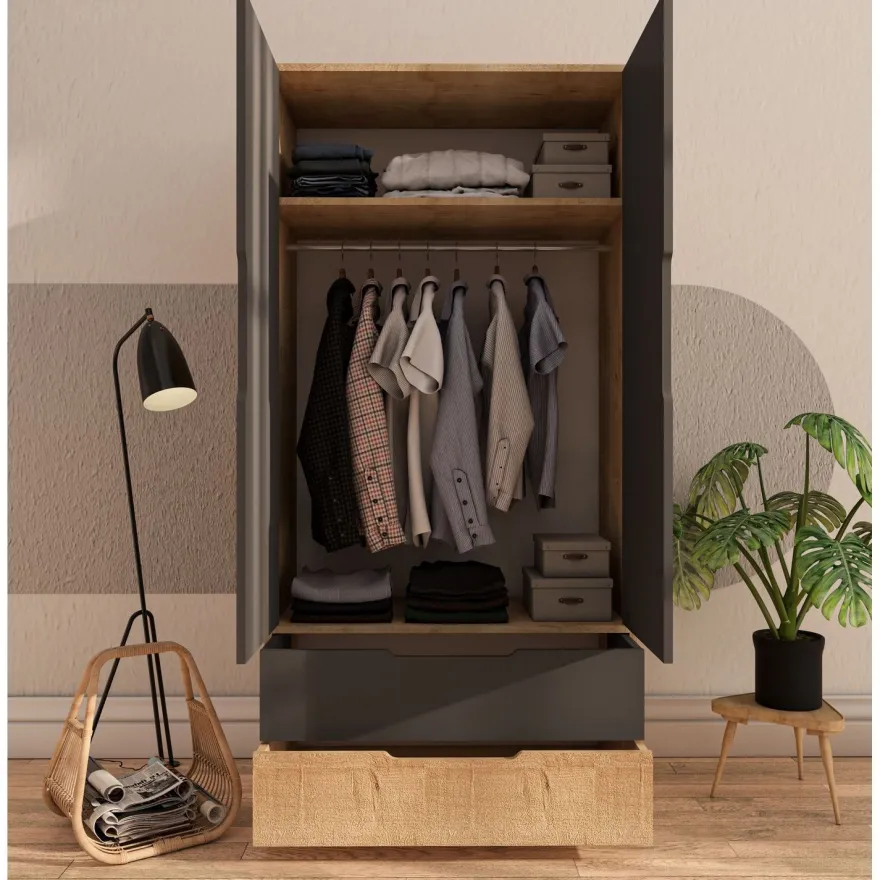 Vaatekaappi Linento Furniture Flora 90, 90x183cm
