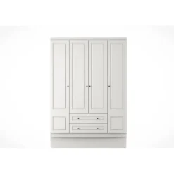 Vaatekaappi Linento Furniture Inci 1804, valkoinen