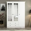 Vaatekaappi Linento Furniture Kale 135cm valkoinen