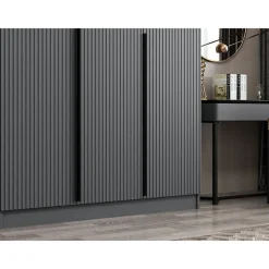 Vaatekaappi Linento Furniture Kale Plus 210x225cm 2 vetolaatikkoa eri värejä