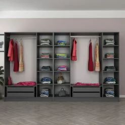 Vaatekaappi Linento Furniture Kale 210x315cm eri värejä