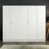 Vaatekaappi Linento Furniture Kale 8392 190x225cm valkoinen