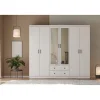 Vaatekaappi Linento Furniture Lavinia 1056 210cm valkoinen