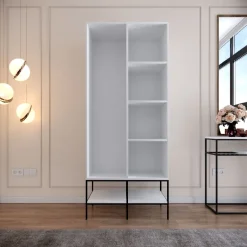 Vaatekaappi Linento Furniture Martin 2, 84cm, valkoinen