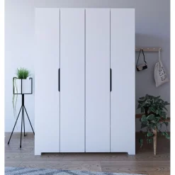 Vaatekaappi Linento Furniture Monza 120, 120x180cm, valkoinen