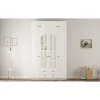 Vaatekaappi Linento Furniture Rb-185-18, 140x240cm, mattavalkoinen