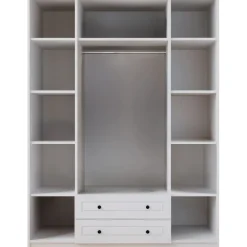 Vaatekaappi Linento Furniture Rb-185-11, 140x210cm, mattavalkoinen