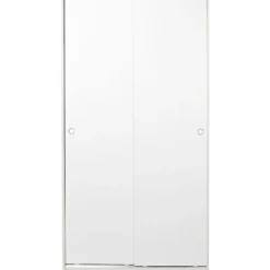 Vaatekaappi liukuovilla Linento Furniture SWD-436-BB-2, 94cm, valkoinen