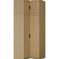 Vaatekaappi Nomla ELENA 2D, kulmikas + laajennuksella