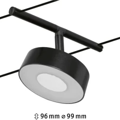 Vaijerivalaisin Paulmann CorDuo Circle, 180lm, 5W, 3000K, 12V, eri värejä