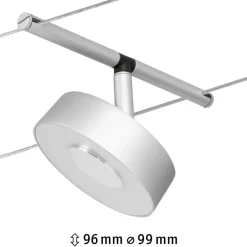 Vaijerivalaisin Paulmann CorDuo Circle, 180lm, 5W, 3000K, 12V, eri värejä