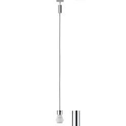 Valaisinjohtosarja kiskoon Paulmann URail 2Easy Basic, E27, 1500mm, mattakromi