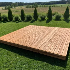 Valmisterassi PatioN°rd Havu, 4x4m, kestopuu