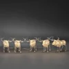 Valokoriste Konstsmide Hirvet, IP44, 5-osainen, 40 x LED, 13cm