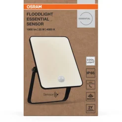 Valonheitin liiketunnistimella Osram Floodlight Essential musta, eri vaihtoehtoja