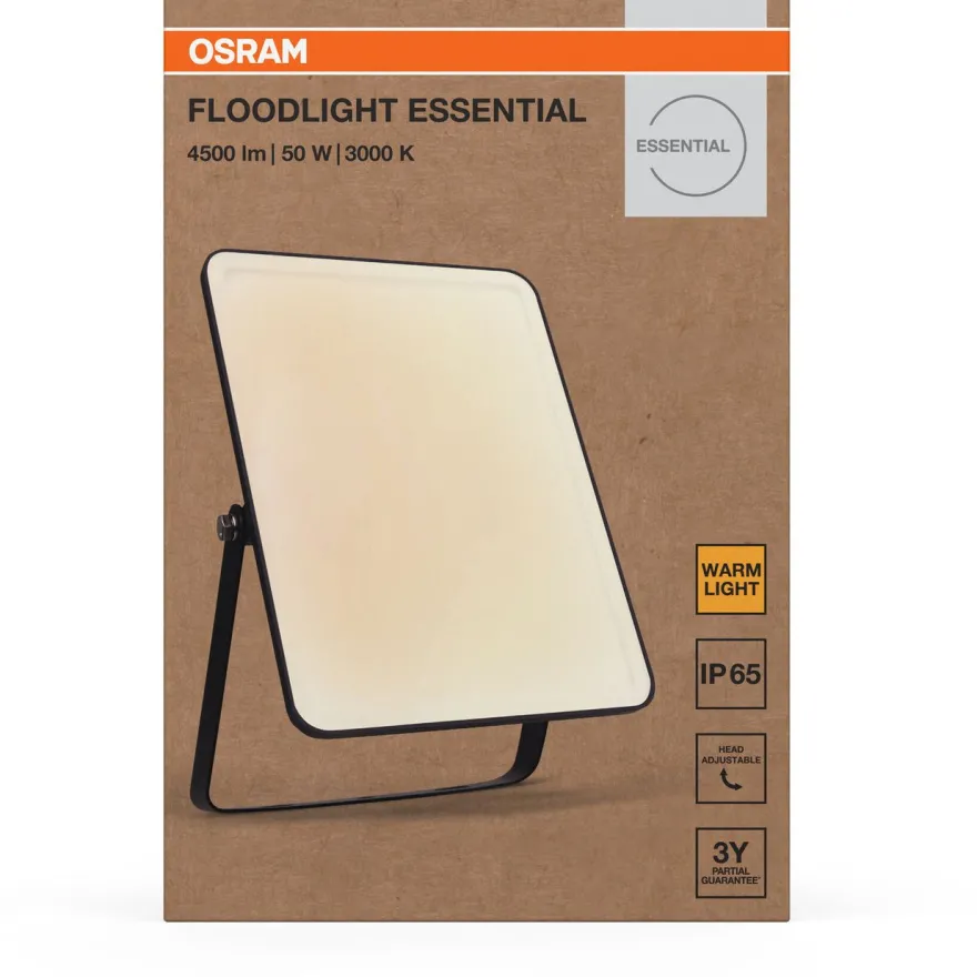 Valonheitin Osram Floodlight Essential IP65 musta, eri vaihtoehtoja