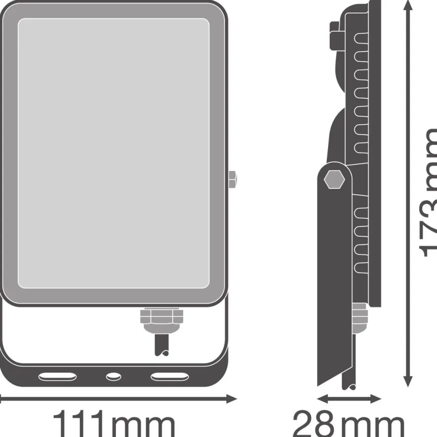 Valonheitin Osram Floodlight Essential IP65 musta, eri vaihtoehtoja