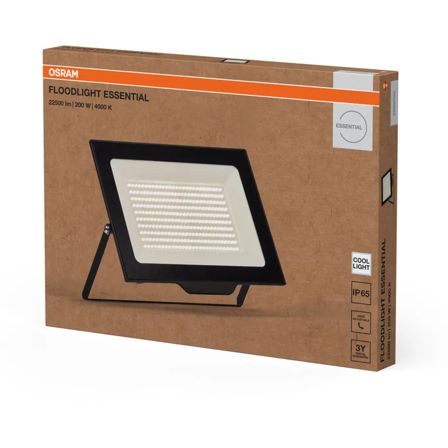 Valonheitin Osram Floodlight Essential IP65 musta, eri vaihtoehtoja