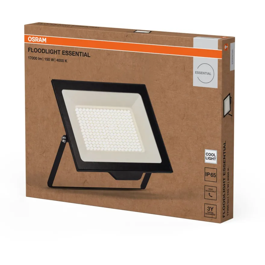 Valonheitin Osram Floodlight Essential IP65 musta, eri vaihtoehtoja