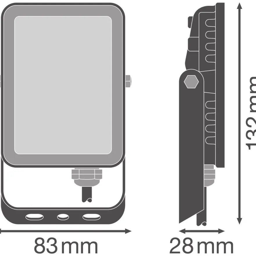 Valonheitin Osram Floodlight Essential IP65 musta, eri vaihtoehtoja