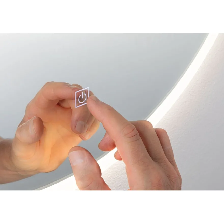 Valopeili Paulmann Mirra Ø60cm + meikkipeili LED IP44 4000K 1065lm/270lm 20W himmennettävä