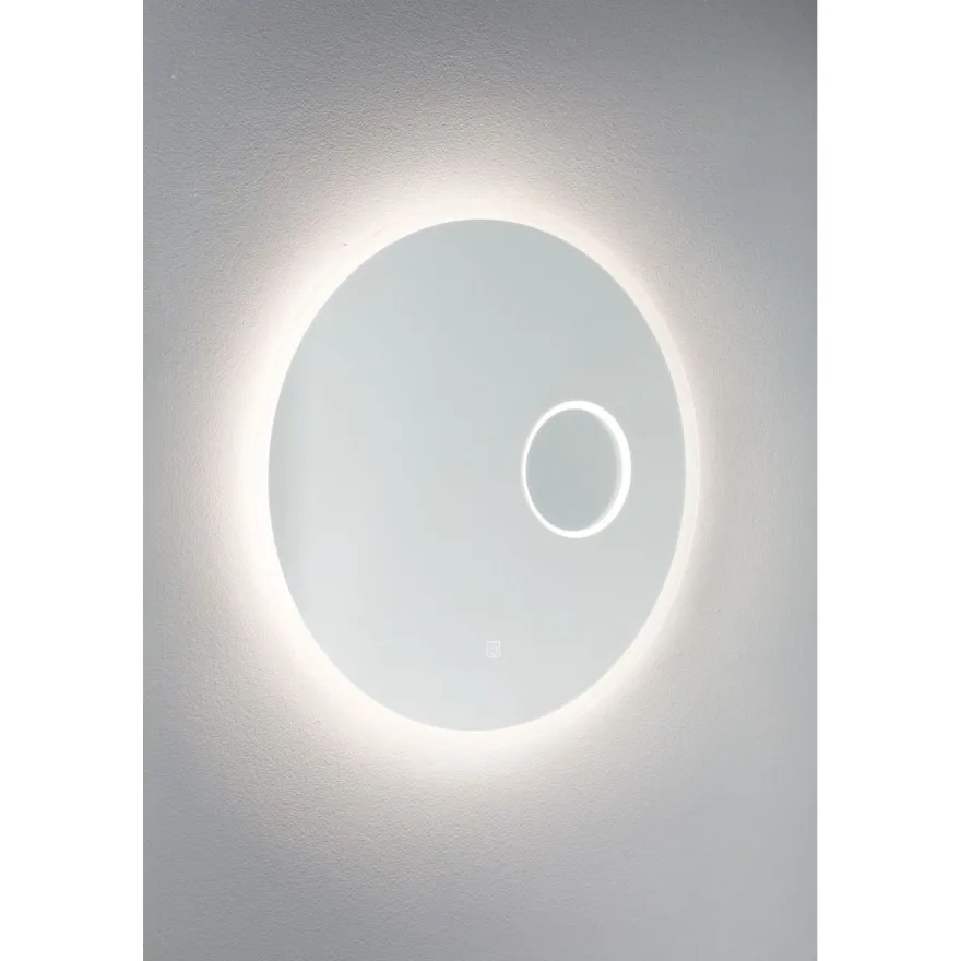 Valopeili Paulmann Mirra Ø60cm + meikkipeili LED IP44 4000K 1065lm/270lm 20W himmennettävä