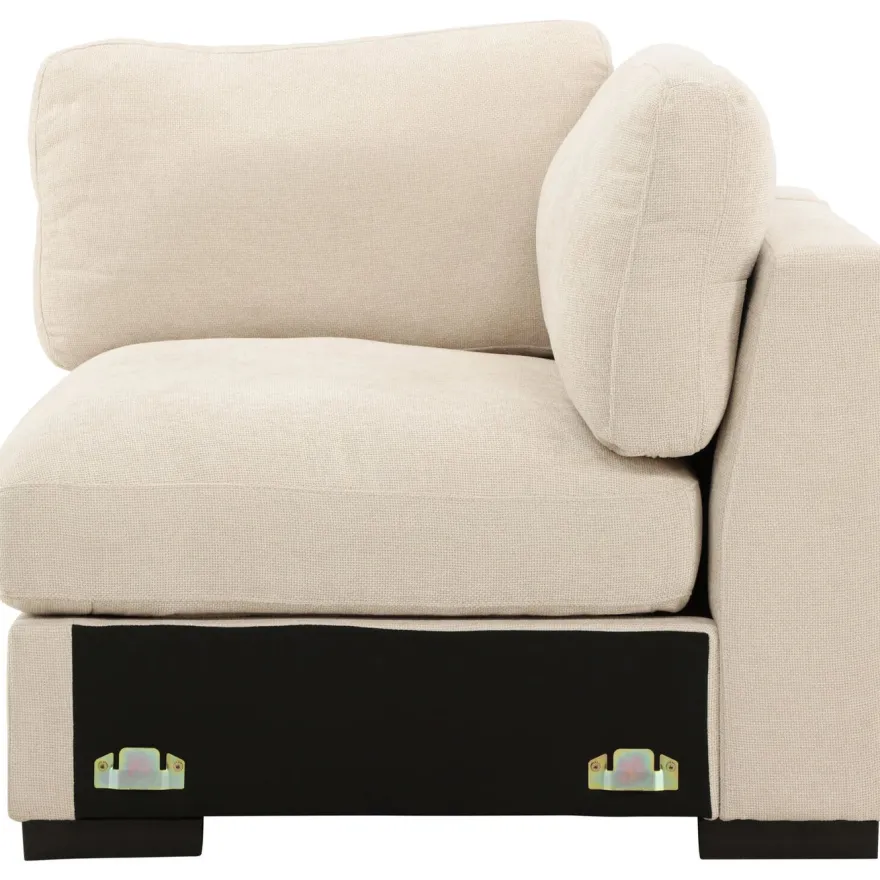 Vasen reunamoduuli Venture Home Salerno-sohvaan, beige