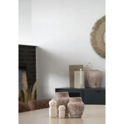 Veistos House Nordic Decoration, 6,5x6,5x15cm, beige