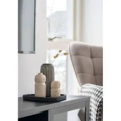 Veistos House Nordic Decoration, 6,5x6,5x15cm, beige
