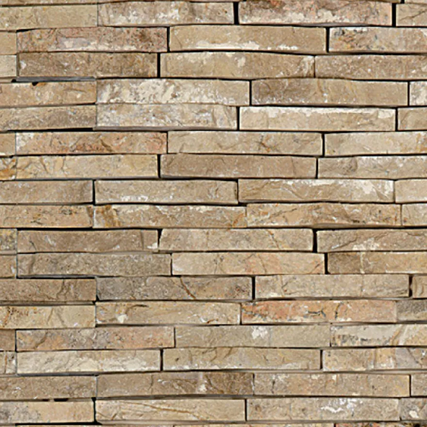 Verhoilukivi Qualitystone Mustard, verkolla, 15 x 100 mm