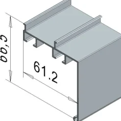 Verhokisko FP-Tuotteet 26606, kaksiurainen, otsalauta, valkoinen, 140cm