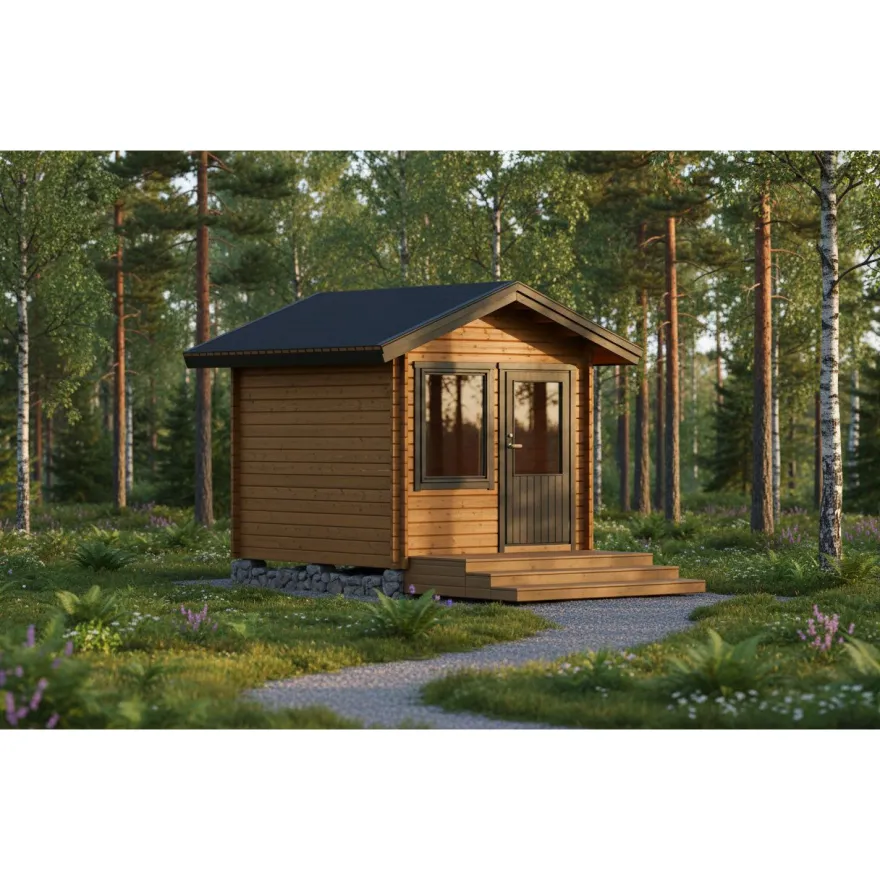 Vierasmaja LP Garden V-S, 7m², harjakatto