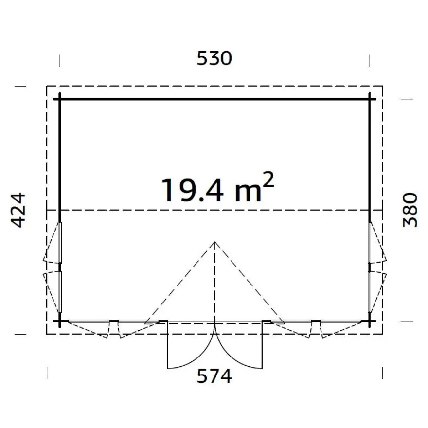 Vierasmaja Palmako Claudia, 19,4m² FR44-5540-4