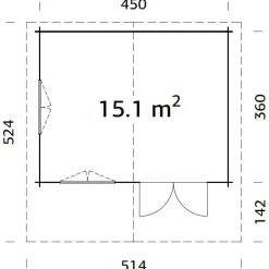 Vierasmaja Palmako Helena, 15,1m² FR70-4738