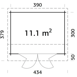 Vierasmaja Palmako Ines, 11,1m² FR44-4132