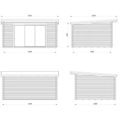 Vierasmaja Palmako Lea, sis.liukuovet 14,2 m² FR44-4735-5
