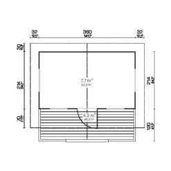 Vierasmaja Tene Piha-aitta 17, 70mm, 11m²