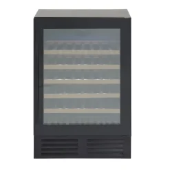 Viinikaappi Scandomestic SV81B, 59.5cm, 1 lämpötila-alue, integroitava, musta
