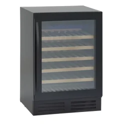 Viinikaappi Scandomestic SV81B, 59.5cm, 1 lämpötila-alue, integroitava, musta
