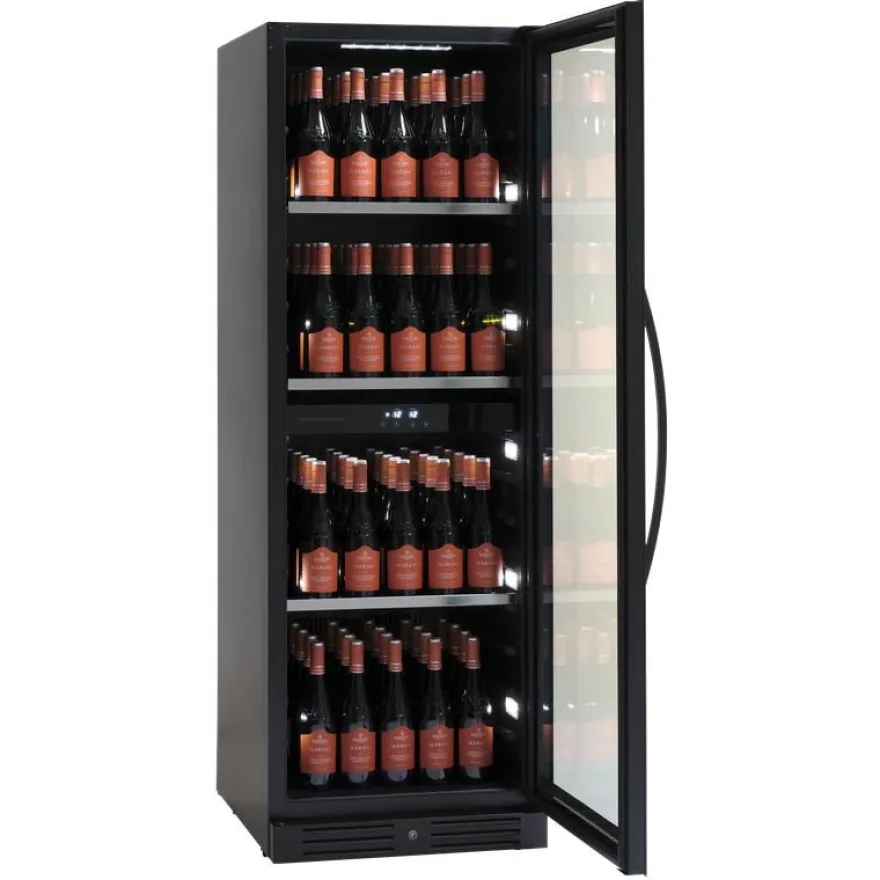 Viinikaappi Scandomestic SV1382B, 59.5cm, 2 lämpötila-aluetta, vapaasti seisova, musta