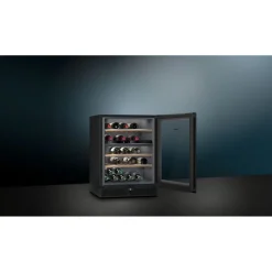 Viinikaappi Siemens iQ500 KW16KATGB, 60cm, 2 lämpötila-aluetta, vapaasti seisova, silver
